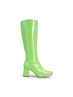 Add a touch of sophistication to any outfit with our Stylish Solid Color Square Toe Chunky Knee-High Boots for Women. With their square toe design and chunky heel, these boots provide both style and comfort. Elevate your wardrobe with these trendy knee-high boots. Closure Type : Side zipper Size Fit : True To Size Color : Green Pattern Type : Plain Toe : Square Toe Heel Height : High Heel Heels : Chunky Boots Height Type : Over The Knee Boots Style : Fashionable Upper Material : PU Leather Linin Trendy Knee-high Boots With Stacked Heel, Trendy Spring Knee-high Boots With Reinforced Heel, Trendy Wide Calf Platform Boots With Block Heel, Trendy Mid-calf Boots With Block Heel, Trendy Tall Knee-high Boots With Block Heel, Trendy Knee-high Boots With Stacked Heel For Party, Trendy Knee-high Boots With Block Heel, Trendy Knee-high Boots Medium Width, Wide Calf Spring Heeled Boots With Block Heel