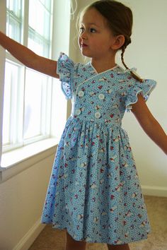 Frocks For Girls, Darling Dress, Peasant Dress, Simplicity Patterns, Feminine Dress, Dresses Kids Girl, Girl Pattern, Little Dresses