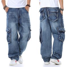 Mens Retro Denim Pockets Pants Skateboard Jeans Baggy Wide Legs Trousers Hip Hop   Condition: 100%  Brand new & High quality  Asian Size: 30-46  Material: Denim Color:Single pocket Occasion : Casual, Fashion Due to manual measurement, please allow 2-3cm error Dear friend: If you feel difficult to choose the size ,you can feel free to contact us, we will give you some suggestion,but it is for you reference only.   Payment Auction Item Number, your Full Name and Shipping Address MUST be included in the Escrow payment. All payments are expected within 14  days after the auction is closed. All non-pay bidders will be reported to and get an unpaid warning from ebay. Combined Shipping for multiple items is available upon request. We offer discount on the Shipping & Handling Charge for any additi Loose Blue Jeans, Biker Jeans Men, Fit Cargo Pants, Skate Pants, Denim Pants Mens, Denim Cargo Pants, Biker Jeans, Loose Jeans, Baggy Pant