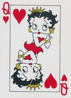 a playing card with an image of a woman on it