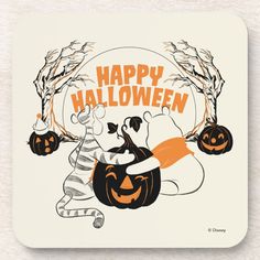 a sticker with an image of two cats and a dog in halloween costumes on it