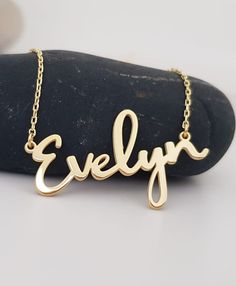 14k Gold Name Necklace, Custom Dainty Name Necklace, Silver Handscript Necklace, Personalized Jewellry, Gift For Woman Name Necklace Silver, Gold Name Necklace, Gift For Woman, Necklace Personalized, Necklace Silver, Name Necklace, Gifts For Women, Jewelry Necklaces, Monogram