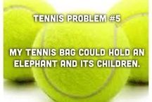 three tennis balls with the words, my tennis bag could hold an elephant and its children