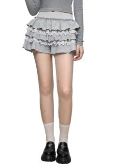 Lace Patchwork Cake Skirt - PSYLOS 1, Lace Patchwork Cake Skirt, Dress/Skirt, AYF OFFICIAL, PSYLOS 1 Cake Skirt Outfit, Pleated Skirt Outfit Short, Patchwork Cake, Grey Lace Shorts, Pleated Skirt Outfit, American Workwear, Cake Skirt, Style Bundle, Concert Fits