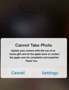 an iphone screen showing the camera take photo button