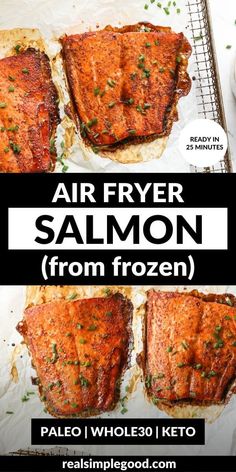 air fryer salmon from frozen in the oven