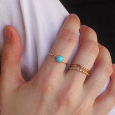 Turquoise Ring, Dainty Gold Ring, Ring Gold, Rings for Women, Gifts for Women, Turquoise Jewelry for Her, Gifts for Her, Rings - Etsy Minimalist Turquoise Ring For Everyday, Minimalist Turquoise Open Ring Jewelry, Minimalist Open Turquoise Ring, Minimalist Everyday Turquoise Rings, Minimalist Turquoise Open Ring For Promise, Minimalist Turquoise Gemstone Ring, Minimalist Blue Turquoise Open Ring, Dainty Turquoise Stackable Ring, Minimalist Turquoise Stackable Promise Rings