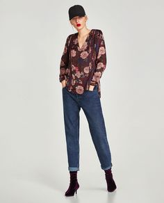 ZARA - WOMAN - FLORAL PRINT BLOUSE Zara Woman, Zara Women, Floral Print, My Style