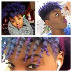 We've got a #grrrl crush on @chillarybanks. She used #LieLocks, #UltraViolet, #PurpleHaze, and #AtomicTurquoise for her various looks. Hair Color Crazy, Hair Colour, Natural Hair Care, Color Ideas