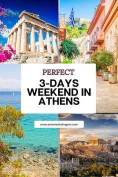 Spending 3 days in Athens? This guide has everything you need to make the most of your trip! Explore iconic landmarks, vibrant neighborhoods, and the best local eats in just three days. Perfect for travelers looking to dive into Greek history and culture! 🏛️ Must See Places In Greece, Athens 3 Day Itinerary, Athens Day Trips, Athens Itinerary 3 Days, Where To Visit In Greece, Things To Do In Greece, Places In Greece, Greek History, Perfect Itinerary