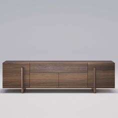 the sideboard is made out of wood