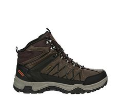 Highland Creek Ridge Mid Men s Hiking Boot Gear up for adventure in the Highland Creek Ridge Mid men s hiking Boot. With a faux leather upper featuring a Padded collar & tongue for comfort, this lace-up Boot has dual pull tabs and speed hooks for a secure fit. The footbed and outsole support every step so you can focus on getting to that scenic view. Synthetic upper Lace-up closure  Padded collar /tongue Cushioned footbedTraction outsole Rugged Lace-up Waterproof Boots For Camping, Brown Waterproof Lace-up Hiking Boots, Brown Lace-up Hiking Boots With Reinforced Toe, Brown Lace-up Hiking Boots For Walking, Durable Lace-up Hiking Boots, Brown Lace-up Waterproof Boots For Outdoor, Rugged Lace-up Hiking Boots, Outdoor Leather Hiking Boots With Lacing, Durable Lace-up Hiking Boots For Adventure