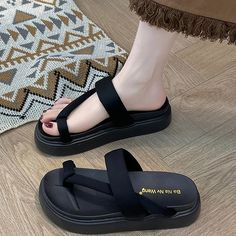 SPECIFICATIONSBrand Name: DEYAOShoes Type: Flip FlopsApplicable Place: outsideUpper Material: PUHeel Height: Med (3cm-5cm)Origin: Mainland ChinaCN: ZhejiangSeason: SummerHeel Type: Flat withItem Type: slippersFashion Element: ROMEDepartment Name: ADULTOutsole Material: RUBBERWith Platforms: YesPlatform Height: 0-3cmStyle: NoveltyInsole Material: EVAPattern Type: SolidFit: Fits true to size, take your normal sizeLining Material: nonehigh heels women sexy: pumps shoes high heelswholesale women's s Women Slippers Fashion, Elegant High Heels, Platform Flats, Summer Heels, Women Slippers, Pu Heels, Pumps Shoes, Shoes High, Fashion Elegant