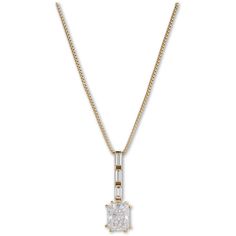 PRICES MAY VARY. High Quality - This elegant hypoallergenic necklace is crafted to be lightweight for easy all-day wear. 18K gold necklace with a brilliant finish; Nickel and Lead-Free necklaces for women Hand Polished - Light shines through Cubic Zirconia for extra sparkle and a classic silhouette for elegance. Perfect for any occasion and adds a touch of sparkle to any outfit. Simple - Its simple yet elegant design makes it ideal for everyday wear. The cubic zirconia is set in 18k Rhodium plat Yellow Gold Baguette Cut Cubic Zirconia Necklace, Crystal Necklace With Baguette Diamonds As Gift, Dazzling Baguette Cut Diamond Necklaces, Classic Cubic Zirconia Baguette Cut Necklaces, Classic Baguette Cut Crystal Jewelry, Dazzling Diamond Necklace With Baguette Cut, Dazzling Diamond Baguette Cut Necklace, Dazzling Baguette Cut Diamond Necklace, Classic Pendant Jewelry With Baguette Diamonds