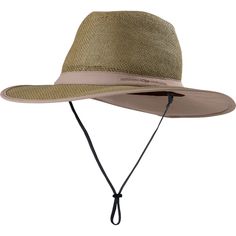 Be sure to put on the Outdoor Designs Papyrus Brim Sun Hat before you leave the chalet. It's going to be another hot one in the mountains, and this UPF-30-rated straw hat helps keep you comfortable as you trek up the trail. A TransAction headband helps wick moisture away from your brow, while a removable chin cord comes in handy when the mountain wind whips fiercely around. Casual Lightweight Straw Hat For Outdoor Activities, Beige Panama Hat For Outdoor With Short Brim, Beige Brimmed Panama Hat For Outdoor, Beige Panama Hat With Short Brim For Outdoor, Outdoor Beige Straw Hat, Lightweight Brown Panama Hat For Outdoor, Brown Fedora Sun Hat For Outdoor Activities, Beige Straw Panama Hat For Outdoor, Western Style Beige Straw Hat For Outdoor