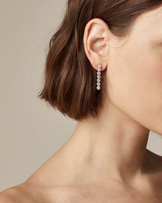 J.Crew: Dainty Cubic Zirconia Earrings Set-of-three For Women Summer Suits, Cubic Zirconia Earrings, Zirconia Earrings, Linen Shop, Black Earrings, Saint Tropez, Jewelry Bags, Sneaker Boots, Earring Set