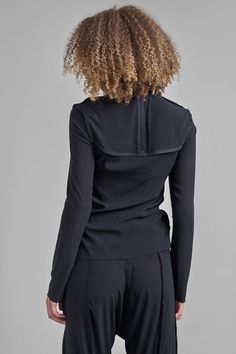 Silk shirt with raw-edge finish and long sleeves. 95% Silk 5% Georgette Stretch. Black Silk Long Sleeve Top, Silk Long Sleeve Shirt With Concealed Placket, Luxury Long Sleeve Silk Shirt, Black Long Sleeve Moisture-wicking Activewear, Black Moisture-wicking Long Sleeve Sweatshirt, Silk T Shirt, Tailor Shop, Short Jumpsuit, Pant Shirt