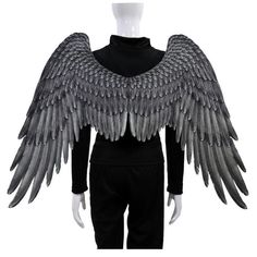 a mannequin with wings on it's head