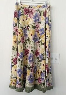 ad eBay - 

Colonial floral Maxiskirt with side zip/hook closure. Waistband 1/2 smooth, 1/2 elastic, ruffled hemline. EUC.

L Daywear A-line Lined Skirt, Relaxed A-line Maxi Skirt For Spring, Fitted A-line Maxi Skirt For Spring, Spring A-line Maxi Skirt With Relaxed Fit, Spring Relaxed A-line Maxi Skirt, Spring A-line Maxi Skirt, Relaxed A-line Spring Dress, Stretch A-line Maxi Skirt For Summer, Spring Stretch Maxi Skirt For Daywear