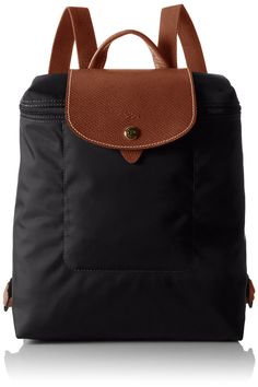 PRICES MAY VARY. Longchamp nylon backpack with leather trim. Looped top handle and adjustable shoulder straps Zip top with racehorse-embossed flap and snap-button closure. 10"H x 11 1/2"W x 4"D. Imported Sporty and timeless, this backpack version of the signature pliage design has adjustable straps and iconic leather trim. Adjustable backpack straps, 13"-361/2" drop Top zipper and snap flap closures Inside open pocket Fully lined Polyamide canvas/leather trim 12?"W X 11"H X 4"D Imported - Colors Affordable Satchel With Adjustable Handle For School, Cheap Leather Bags For Back To School, Cheap Leather Backpack With Adjustable Strap For School, Casual Cheap Laptop Bag For Back To School, Cheap Laptop Bag For Back To School, Luxury Coach Bags For School, Cheap Classic Backpack With Main Compartment, Affordable Black Backpack For Commuting, Affordable Black Satchel For Back To School