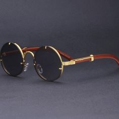 Product Details: Add-to-bag potential: considerable Round shaped Slim arms Vintage style Material: Polycarbonate, plastic Spirit Walker, Punk Sunglasses, Mens Sunglasses Fashion, Mens Glasses Fashion, Round Eyewear, Round Sunglasses Vintage, Vintage Steampunk, Steampunk Sunglasses, Cool Glasses