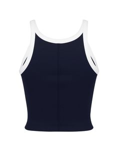 DETAILS: Color : Navy & White combo Soft and light fit with Nylora's signature 2x2 ribbed fabric Cropped length that reveals the body line Neck&Armhole binding color detail 93% Polyester, 7% Spandex Machine wash SIZE & FIT: Fits true to size Front length : 16 7/8" Bust : 13 3/4" Model is wearing S size Biker Shorts, Ribbed Fabric, Navy White, Navy And White, Brand Logo, Binding, Light Pink, High Waisted, Spandex