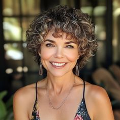 capecod8999 A pretty 45 year old woman with Short Curly Q Hai fe4ad749 33f4 4293 b5c3 db24d9d8ea9d 1 Curly Chin Length Hair, Short Naturally Curly Hair Styles, Natural Facial Hair Removal, Short Layered Curly Hair, Short Permed Hair, Curly Pixie Haircuts, Short Natural Curly Hair