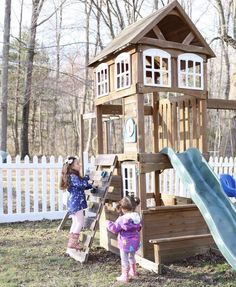 Our Swing Set Makeover – Life with Brynn & Nora Playhouse Plan, Outdoor Play Areas, Kids' Furniture