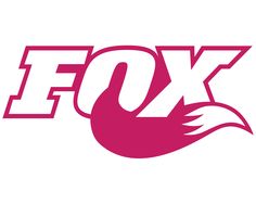 the fox logo is shown in black and white