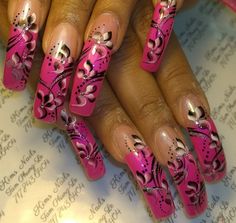 Trashy Nails, Mcbling Nails, 2000s Nails, Gyaru Nails