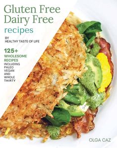 the healthy taste of life magazine cover features an omelet with bacon, avocado and spinach