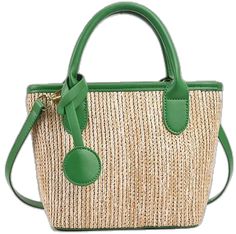 Trendy Braided Straw Tote Bag, Casual Braided Straw Shoulder Bag, Summer Shopping Braided Shoulder Bag, Summer Braided Shoulder Bag For Shopping, Trendy Braided Straw Shoulder Bag, Spring Braided Basket Bag, Casual Braided Tote Bucket Bag, Spring Braided Basket Shoulder Bag, Braided Basket Bags For Shopping