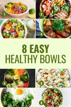 8 easy healthy bowls to make in the morning or night, including salads and dressings