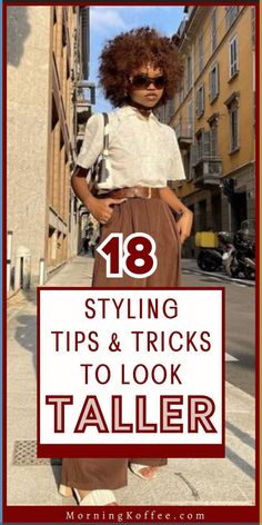 18 dressing tips to help you look taller and leaner. These tips cover choosing the right clothing styles, colors, and proportions, as well as incorporating accessories and footwear to create the illusion of a longer silhouette. By following these tips, you can enhance your overall appearance and feel more confident in your clothing choices Dress To Look Taller, Look Taller And Slimmer, Fashion 23, Fashion Tricks, Dressing Tips, Feel More Confident, Snowboarding Outfit, Fad Diets, Nude Heels