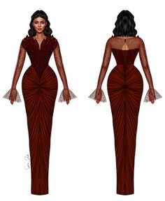 Asoebi design Bold Fashion Outfits, Owambe Styles, Illustrator 3d, African Gowns, Nigerian Style, African Bridal Dress, African Party Dresses, Nigerian Lace Styles Dress, Lace Gown Styles