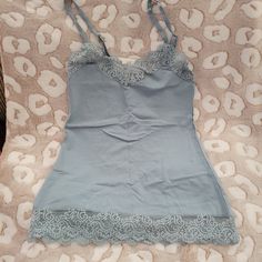 Helena Stuart Nyc. Only Hearts Lace Chemise. Nwt. Rayon And Lucrative. Size M Fitted Light Blue Camisole, Spring Seamless Cami Sleepwear, Light Blue Stretch Sleeveless Camisole, Blue V-neck Camisole For Daywear, Light Blue Fitted Camisole, Blue Spring Camisole For Loungewear, Blue Lace Trim Camisole, Blue Stretch Camisole For Loungewear, Spring Blue Camisole For Loungewear