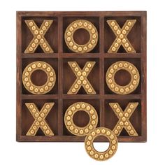 PRICES MAY VARY. Upgrade - Board Size: 10.63 X 10.63 inch. Package Include: 1 Game Board, 5 Pieces " X "and 5 Pieces " O ", TOTAL 10 PIECES ( Other manufacturers only supply 9 Pieces cubes) Beautiful Handcrafted - The unique tabletop tic tac toe is made of soild wood and resin, features retro gold O and X pieces that will add a rustic charming accent to your home Fun FAMILY GAME NIGHT - The wooden tic-tac-toe board game transforms the typical pen and paper game into a nice board game, which is e Wooden Coffee Table Decor, Game Coffee Table, Coffee Table Games, Board Game For Kids, Rustic Wooden Coffee Table, Pen And Paper Games, Paper Games, Tic Tac Toe Game, Coffee Table Decor