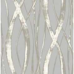 grey and white wallpaper with wavy lines