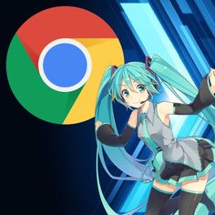 Chrome Anime Icon, App Icon Chrome, Apps Icon, Icons App, Cute Doodle Art, Cute Doodles, Hatsune Miku, App Icon