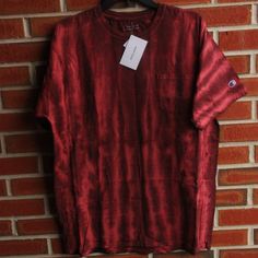 Dragon's Blood Tye Dye Shirt Red Burgundy Cotton Streetwear, Rave, Casual, Modern, Reworked / Upcycled Casual Heather Maroon Cotton Top, Burgundy Cotton Short Sleeve Tops, Red Cotton T-shirt For Fall, Casual Burgundy Cotton T-shirt, Casual Burgundy Short Sleeve Shirt, Burgundy Cotton Crew Neck Top, Foo Fighters Band, Shirt Sewing Pattern, Dye Shirt