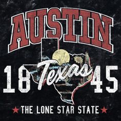 Remember: Not all who wander are lost, so get out there and have a little wanderlust with trendy new retro-inspired destination graphics from all around the world from Lost Gods! This Lost Gods Juniors' Austin Texas The Lone Star State Cropped Graphic T-Shirt features a fun distressed graphic with "Austin Texas 1845 The Lone Star State" printed in red and white along with a silhouette of Texas across the front, perfect for pairing with your favorite jeans! Go exploring with Lost Gods today! Texas Graphic, God Clothes, Texas Shirts, All Who Wander, Gods Girl, Western Women, Lone Star State, Graphic Tee Design, Boyfriend T Shirt