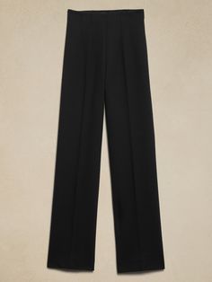 Ponte Straight Pant | Banana Republic Factory Elegant 4-way Stretch Ankle-length Dress Pants, Elegant Ankle-length Dress Pants With 4-way Stretch, Elegant Ankle-length 4-way Stretch Dress Pants, Classic Wide-leg Pantsuit, Stretch Pantsuit For Formal Occasions In Fall, Classic Tailored Wide-leg Pantsuit, Classic Full-length Fall Pantsuit, Versatile Formal Dress Pants, Tailored Straight Dress Pants