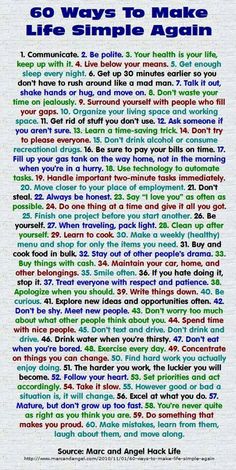 60 ways to make life simple again Life Is Simple, Lesson Quotes, Life Lesson Quotes, Self Care Activities, Oscar Wilde, Life Advice, Self Improvement Tips, Life Skills