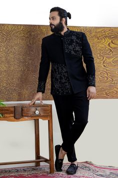 Marriage Suits For Men, Black Prince Coat, Jodhpuri Suits For Men Wedding, Bandhgala For Men, Marriage Suits, Reception Suits, Wedding Suits Men Black, Indian Wedding Suits Men