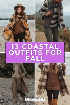 Fall Beach Date Outfit, Fall Hiking Outfits For Women Casual, Fall Beach Day Outfit, Nantucket Outfit, Beach Date Outfit, Fall Beach Outfits, Boat Attire, Coastal Outfits, Edgy Fall Outfits