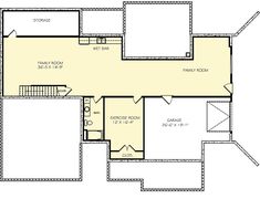 the first floor plan for a house