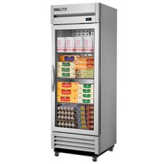 True T-19G-HC~FGD01 Reach-In Refrigerator, 27 Wide, 1 Door, 3 Shelves, T-Series - TheChefStore.Com Glass Door Refrigerator, Ozone Depletion, Ice Bins, Steel Floor, Aluminum Siding, Solid Doors, Restaurant Equipment, Pvc Coat, Faucet Handles