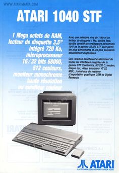 an advertisement for a computer that is on display