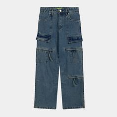 Hide' Jeans-Streetwear Society 90s Y2k Fashion, Jeans Patchwork, Hip Hop Jeans, Casual Cargo Pants, Jumpsuit Men, Patchwork Jeans, Blue Trousers, Streetwear Y2k, Perfect Jeans