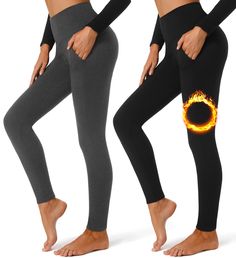 PRICES MAY VARY. 92% Polyester, 8% Spandex Imported 🔥【FLEECE LINED YOGA PANTS】Our women's fleece lined thermal leggings feature super soft fleece inside to keep warm when temperature drops.Whether you are hitting the gym or lounging at home, breathable and moisture-wicking fabric lift the sweat quickly to keep you comfortable. These are the great Fleece Leggings for Women that make great Christmas Gifts & Holiday Presents! 🔥【2 OUTER POCKETS】We have upgraded the crafting of pockets that can red Winter Yoga, Athleisure Brands, Running Clothing, Fleece Lined Leggings, Womens Workout, Lined Leggings, Thermal Leggings, Holiday Presents, Warm Leggings